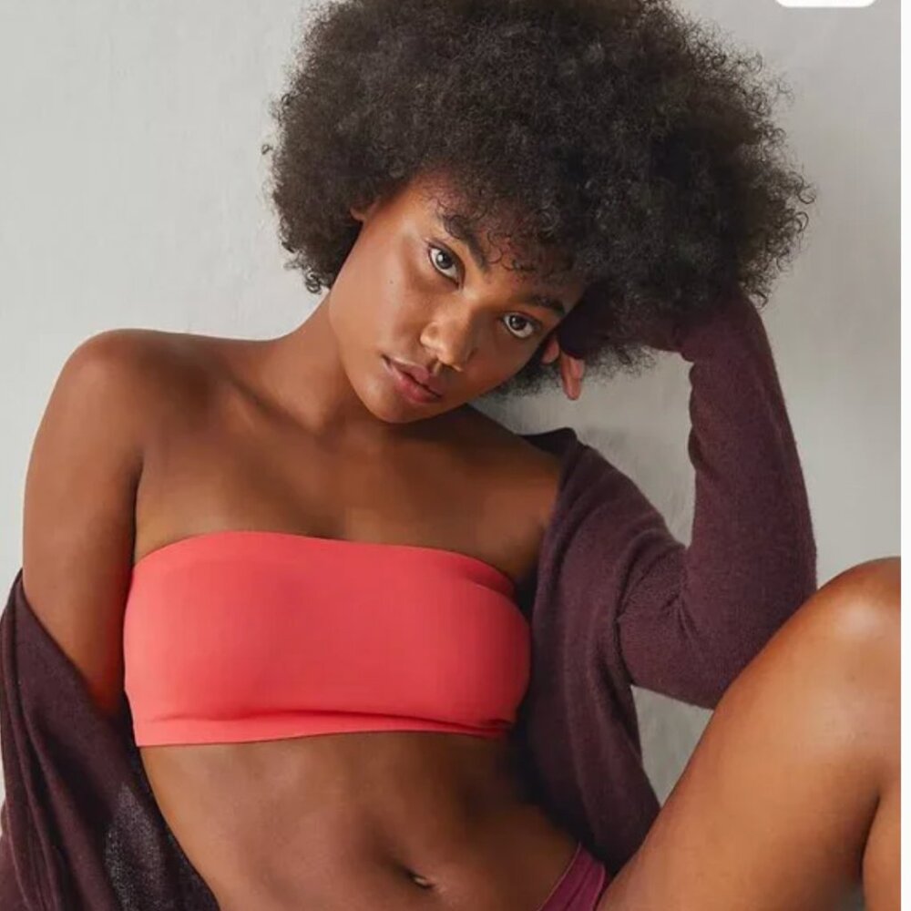 NWT Free People  Nina Bandeau Bra Bralette  In Color Cayenne